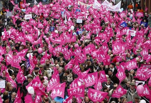 Manif contre mariage pour tous